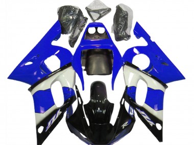 1998-2002 Blue White and Black Yamaha R6 Motorcycle Fairing