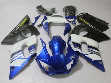 1998-2002 Blue and Matte Yamaha R6 Motorcycle Fairing