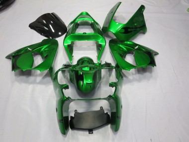 2000-2002 Green Kawasaki ZX6R Motorcycle Fairing