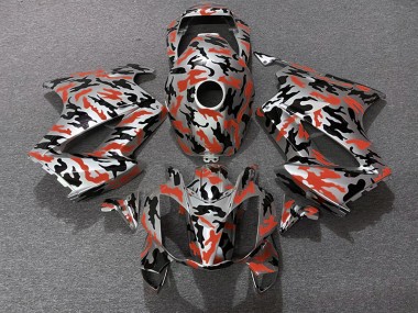 2002-2012 Red Camo Honda VFR800 Motorcycle Fairing