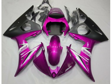 2003-2004 Gloss Pink & White Yamaha R6 Motorcycle Fairing