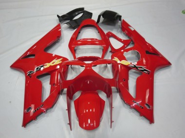 2003-2004 Red Ninja Kawasaki ZX6R Motorcycle Fairing