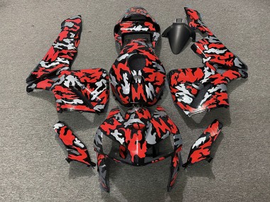 2005-2006 Camo & RED Honda CBR600RR Motorcycle Fairing