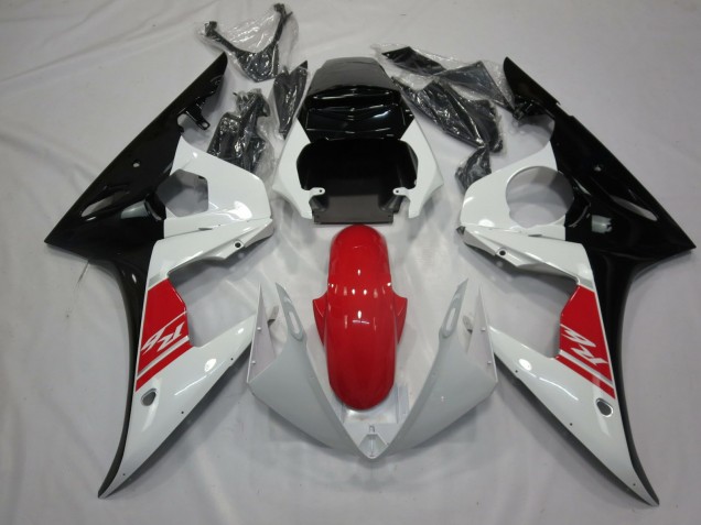 2005 Black White and Red Yamaha R6 Motorcycle Fairing