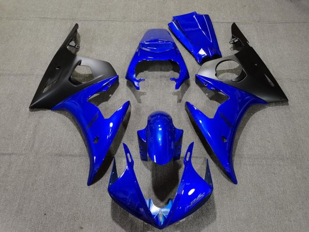 2005 Gloss Blue & Black Yamaha R6 Motorcycle Fairing