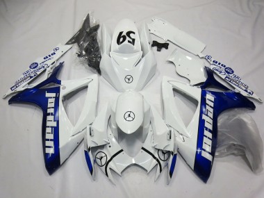 2006-2007 Blue Jordan Suzuki GSXR 600-750 Motorcycle Fairing