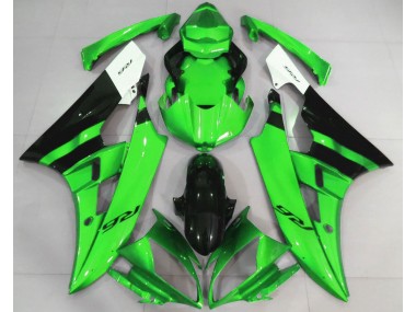 2006-2007 Gloss Green and Black Yamaha R6 Motorcycle Fairing