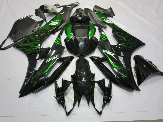 2006-2007 Green Flame Yamaha R6 Motorcycle Fairing