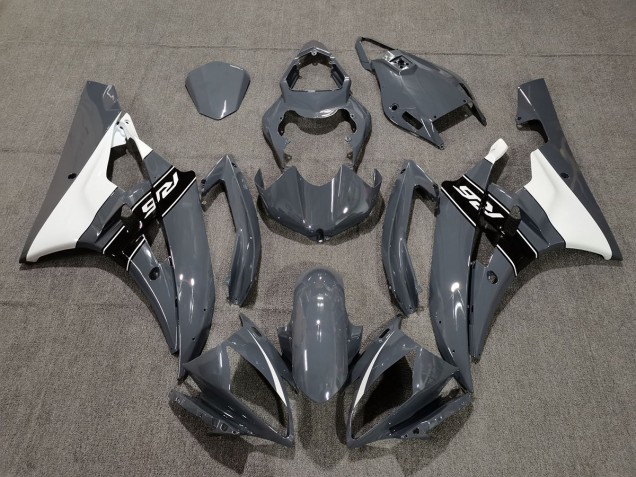 2006-2007 Nardo and White Yamaha R6 Motorcycle Fairing