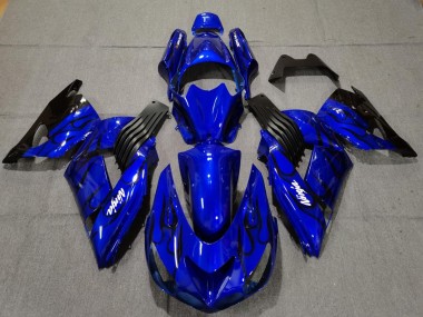 2006-2011 Blue Gloss Kawasaki ZX14R Motorcycle Fairing