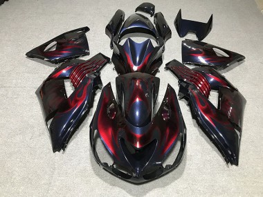 2006-2011 Flame Kawasaki ZX14R Motorcycle Fairing