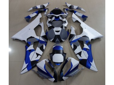 2008-2016 Blue Snow Camo Yamaha R6 Motorcycle Fairing