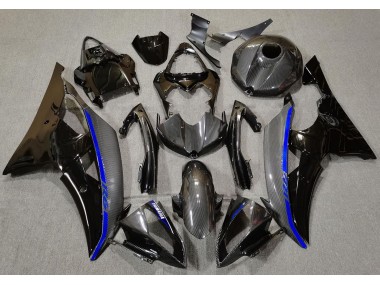 2008-2016 Carbon Fiber & Blue Yamaha R6 Motorcycle Fairing