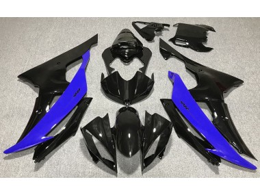 2008-2016 Gloss Black & Blue Yamaha R6 Motorcycle Fairing