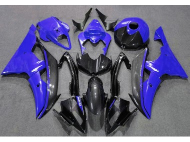 2008-2016 Gloss Blue and Carbon Yamaha R6 Motorcycle Fairing