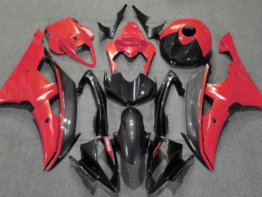 2008-2016 Gloss Red and Carbon Yamaha R6 Motorcycle Fairing