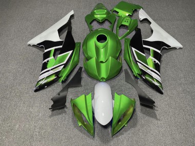 2008-2016 Green Black and White OEM Style Yamaha R6 Motorcycle Fairing