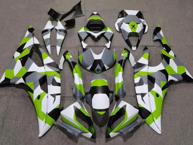 2008-2016 Light Green Camo Plain Yamaha R6 Motorcycle Fairing