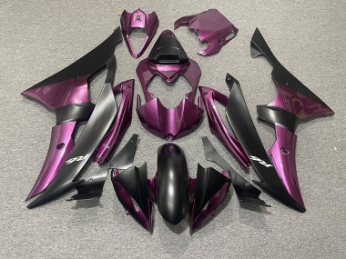 2008-2016 Light Purple and Matte Black Yamaha R6 Motorcycle Fairing