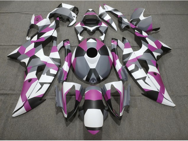 2008-2016 Pink Camo Plain Yamaha R6 Motorcycle Fairing