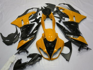 2009-2012 Gloss Orange and Black Kawasaki ZX6R Motorcycle Fairing