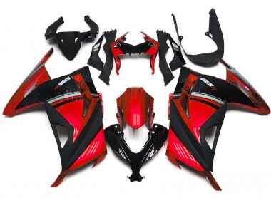 2013-2018 Gloss Red Kawasaki Ninja 300 Motorcycle Fairing