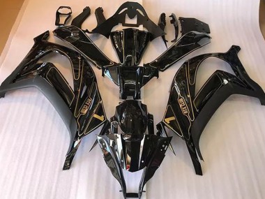 2016-2019 Black and Gold Kawasaki ZX10R Motorcycle Fairing