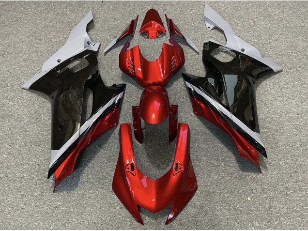 2017-2021 Cement Black and Red Yamaha R6 Motorcycle Fairing