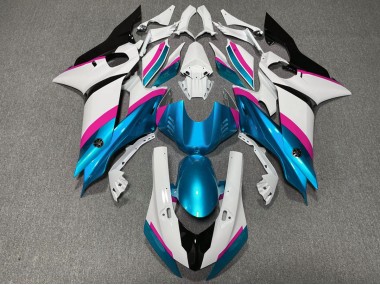 2017-2021 Light Blue and Pink Yamaha R6 Motorcycle Fairing