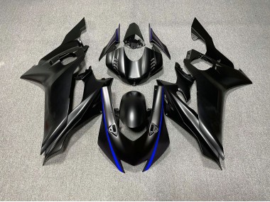 2017-2021 Matte Black & Blue Accents Yamaha R6 Motorcycle Fairing