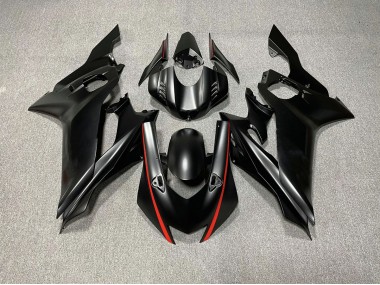 2017-2021 Matte Black & Red Accents Yamaha R6 Motorcycle Fairing