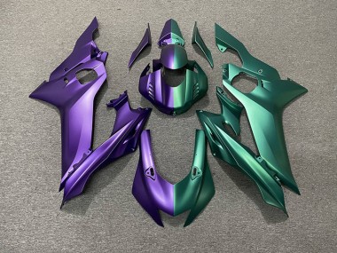 2017-2021 Purple and Green Split Yamaha R6 Motorcycle Fairing